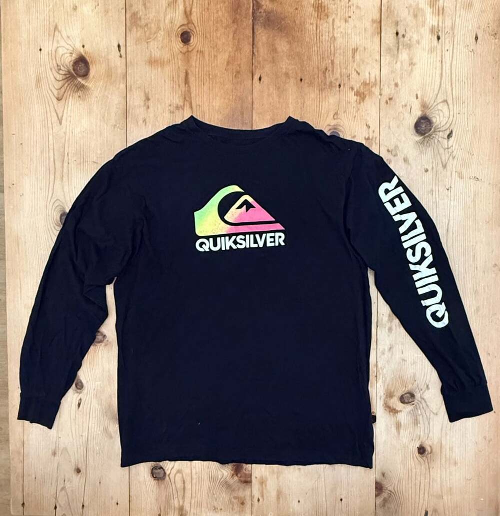Quiksilver Men’s Long Sleeve T-Shirt Black - size- XL